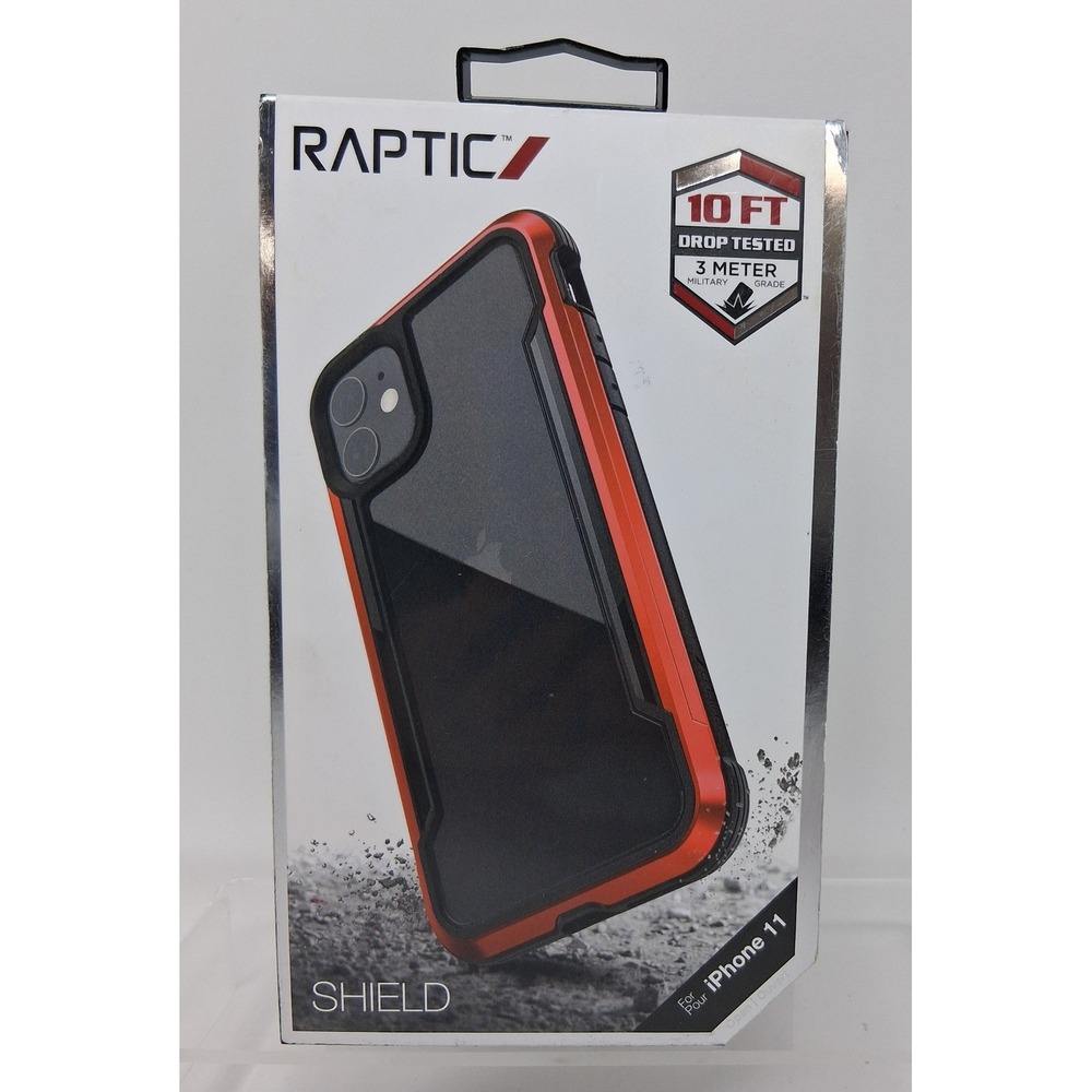 Raptic Shield iPhone 11 Case Red Iridescent Military Grade 10ft Drop Tested NEW